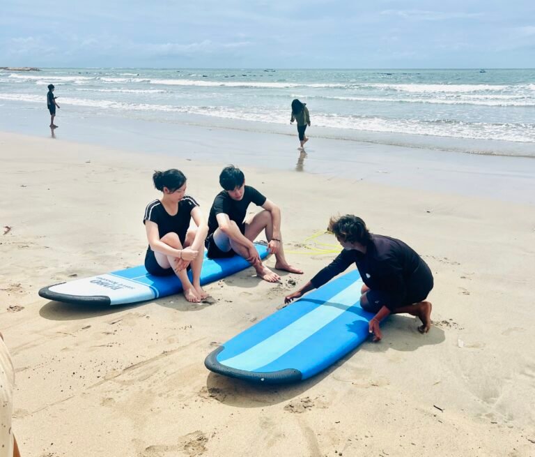 surf lesson in Kuta Beach Bali